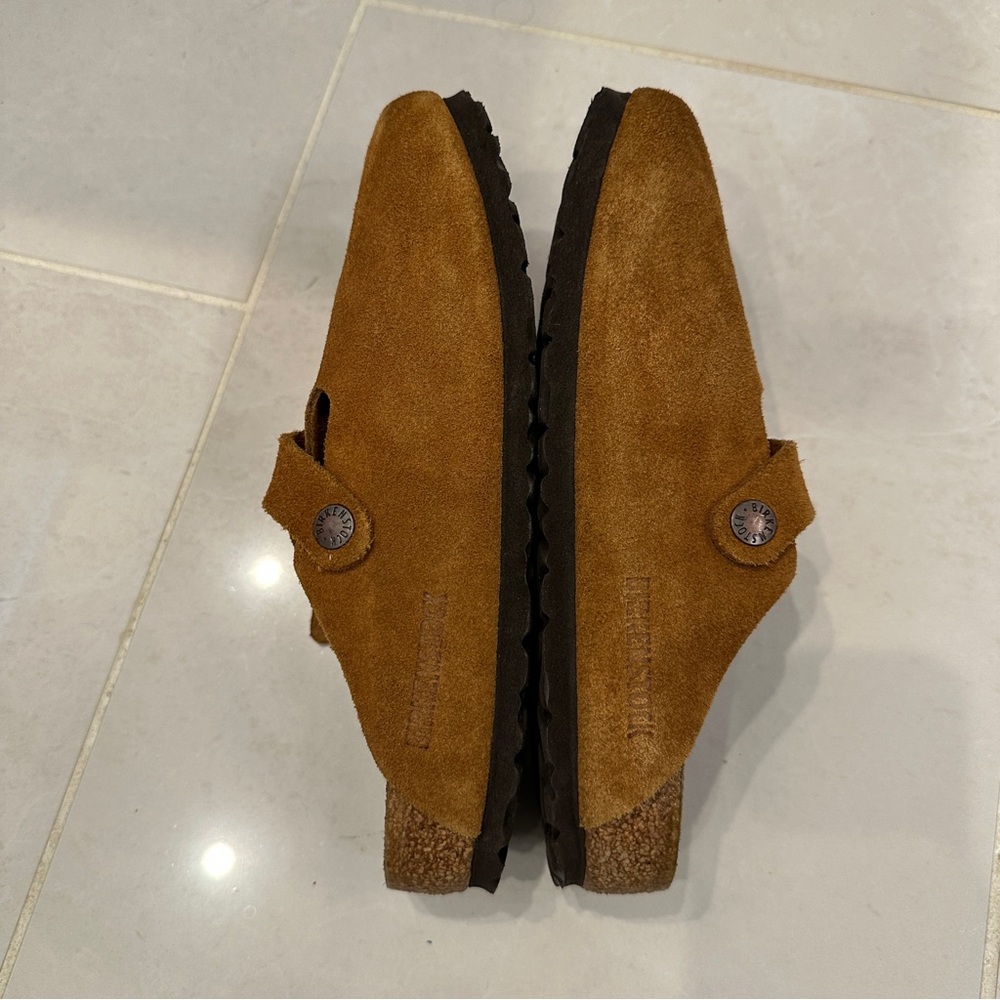 Birkenstock Boston Clog in Mink suede - Picture 7 of 9